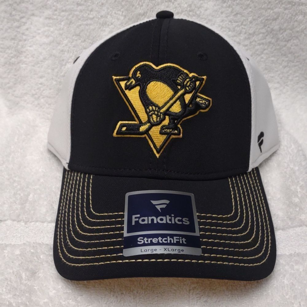 Fanatics Pittsburgh Penguins M/L & L/XL Stretchfit Hats - New